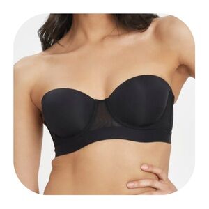 Lively 34C black mesh strapless bra
